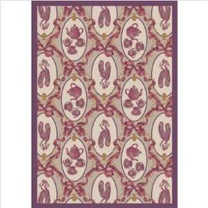  Joy Carpets 433 C Taupe Taupe Ribbons and Bows Rug 