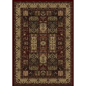   Burgundy Traditional Patchwork Multi Rug 7.90 x 11.00.: Home & Kitchen