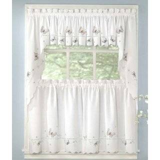 Monarch Butterflies Kitchen Curtain Pair of Swags