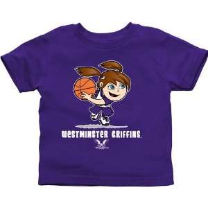   Griffins Toddler Girls Basketball T Shirt   Purple