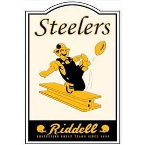    Pittsburgh Steelers Nostalgic Metal Sign: Sports & Outdoors