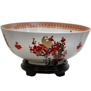  14 Cherry Blossom Porcelain Bowl: Kitchen & Dining