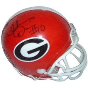  Thomas Davis Autographed Georgia Bulldogs Mini Helmet 