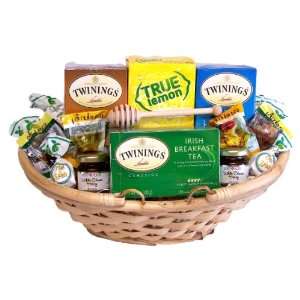 Tea Time Soothing Relaxation Holiday Gourmet Gift Basket:  