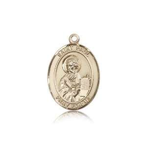  14kt Gold St. Paul the Apostle Medal: Jewelry