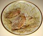 Basil Ede Game Birds Of The World COMMON QUAIL Plate