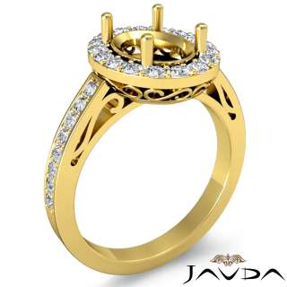 Diamond Ring Oval Semi Mount Prong 14k Gold s5.5 Engagement Women 