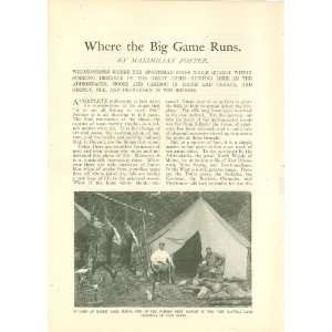  1900 Big Game Hunting Maine Canada Wisconsin Adirondacks 