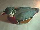 Awesome solid wooden hand carved & painted Duck decoy Folk art 14