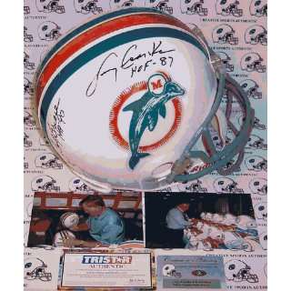Bob Griese & Larry Csonka Autographed Helmet   Full Size Riddell Miami 