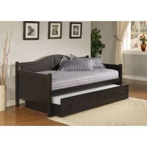  Staci Daybed with Trundle in Black   Low Price Guarantee 