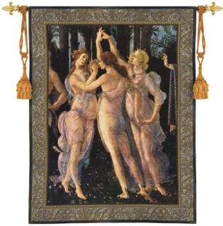 Three Graces Wall Tapestry Painting Woman Beauty Art  