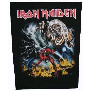  XLG Iron Maiden Number Of The Beast Woven Back Jacket 