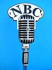 NBC microphone flag for your vintage Shure 55 mic