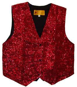 Sequin Vest  Red * Perform Cruise Club Party  