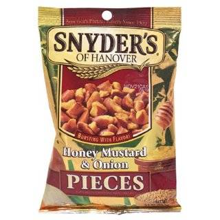   Honey Mustard & Onion Pretzel Pieces, 3.5 Ounce Packages (Pack of 48