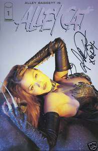 ALLEY BAGGETT SIGNED ALLEY CAT COMIC BOOK #1 (B)  