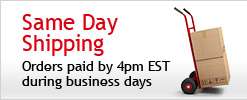 Same Day Shipping Orders paid by 4pm EST during business days