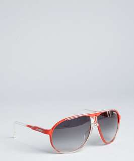 Carrera red crystal shaded Champion aviator sunglasses