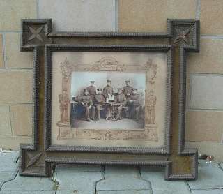 Antique Tramp Art Picture Frame 1880  