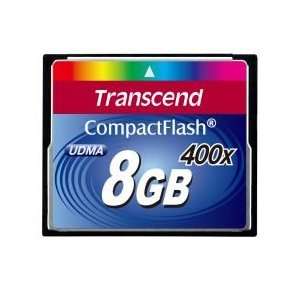  Transcend Compact Flash 8GB 400x High Capacity Memory Card 