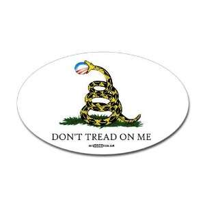  Anti Obama Gadsden Flag Sticker Oval Anti obama Oval 