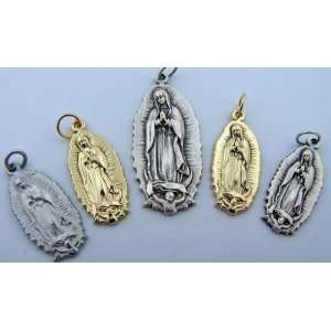  Our Lady Of Guadalupe Silver Gold Gilded Medal Lot 5 