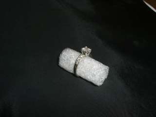 PLATINUM MULTI DIAMOND ENGAGMENT RING 1.10ct MAIN STONE BRILLIANT CUT 