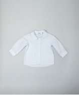 Christian Dior BABY white with blue stripe dress shirt style 