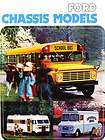 1975 Ford Chassis Model Camper School Bus Original Sales Brochure