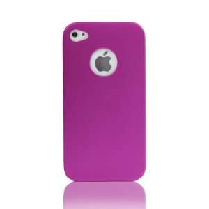   Case with Front and Back Screen Protector for iphone 4   Royal Purple