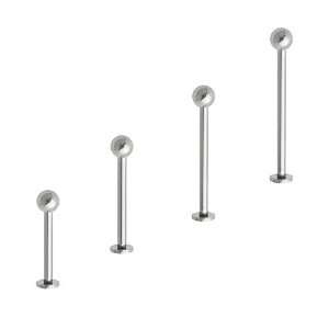 Stainless Steel Cheek Piercing Labrets   14G, 1 (25mm) length   Sold 