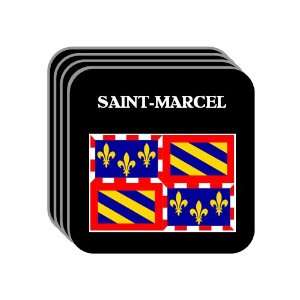 Bourgogne (Burgundy)   SAINT MARCEL Set of 4 Mini Mousepad Coasters