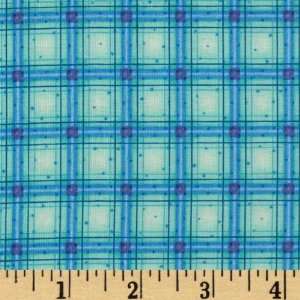   Winter Parade Plaid Blue Fabric By The Yard Arts, Crafts & Sewing