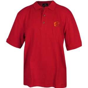  Calgary Flames Classic Polo Shirt: Sports & Outdoors