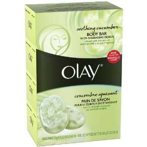  Olay Soothing Cucumber Bar Soap, 4 ea Beauty