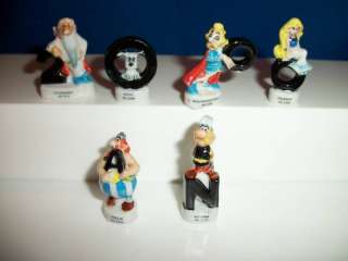 ASTERIX 2000 French Porcelain Set 6 FEVES Figurines  