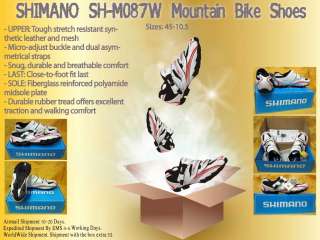  MTB SPD Size 45 10.5 Mountain Bike Bicycle Shoes White Red NEW  