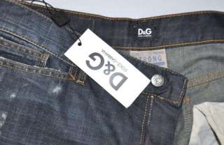   415 Dolce & Gabbana D&G Dark Blue Distressed Jeans US 32 EU 48  