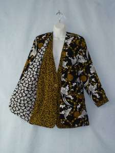 PLATINUM DOROTHY SCHOELEN Art to Wear Vtg Blazer~S/M  