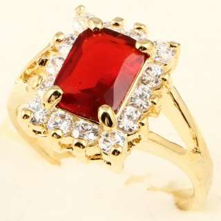 GORGEOUS PRINCESS RED RUBY *A103* RING  