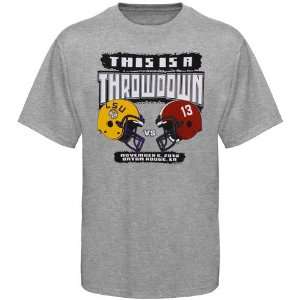   Alabama Crimson Tide vs. LSU Tigers Ash 2010 Game Day T shirt Sports