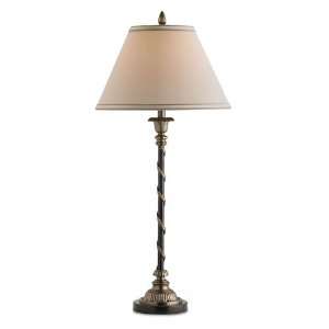  Currey & Company 6067 Magic 1 Light Table Lamps in Antique 