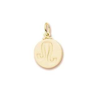  Rembrandt Charms Leo Charm, Gold Plated Silver Jewelry