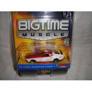  JADA 1:64 BIG TIME MUSCLE RED AND WHITE 1973 FORD MUSTANG 