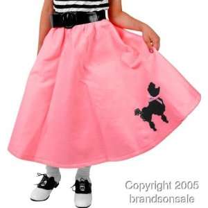  Childs Pink Poodle Skirt (Size: X Small 4 6): Toys 
