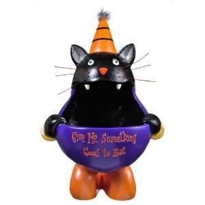   Standing Big Mouth Black Cat Trick or Treat Bowl