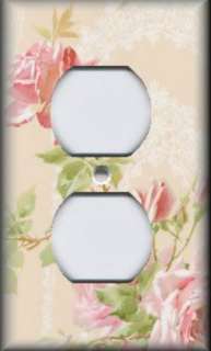   Plate Cover   Floral   Pink Roses With Lace Background   Rose  