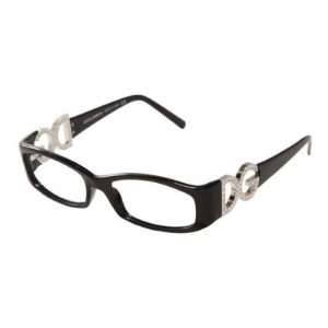 Dolce & Gabbana Womens 3038b Black Frame Plastic Eyeglasses, 52mm