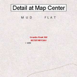   Map   Granite Peak SW, Utah (Folded/Waterproof)